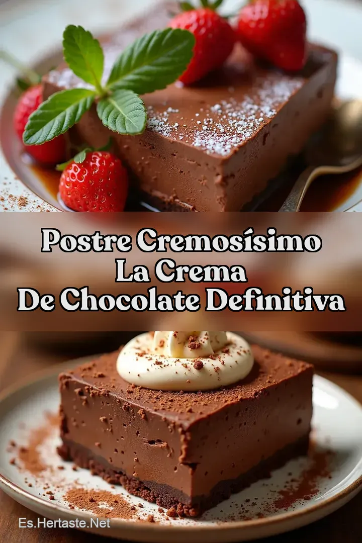 Postre Cremos&iacute;simo La CREMA DE CHOCOLATE Definitiva