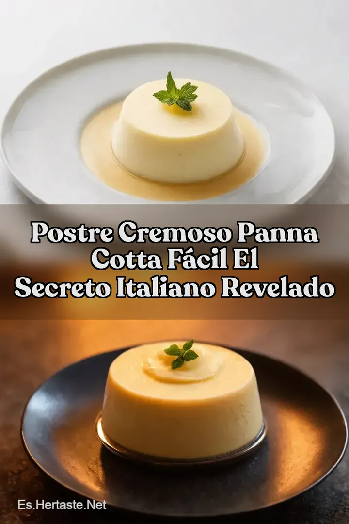 Postre Cremoso Panna Cotta f&aacute;cil El Secreto Italiano Revelado