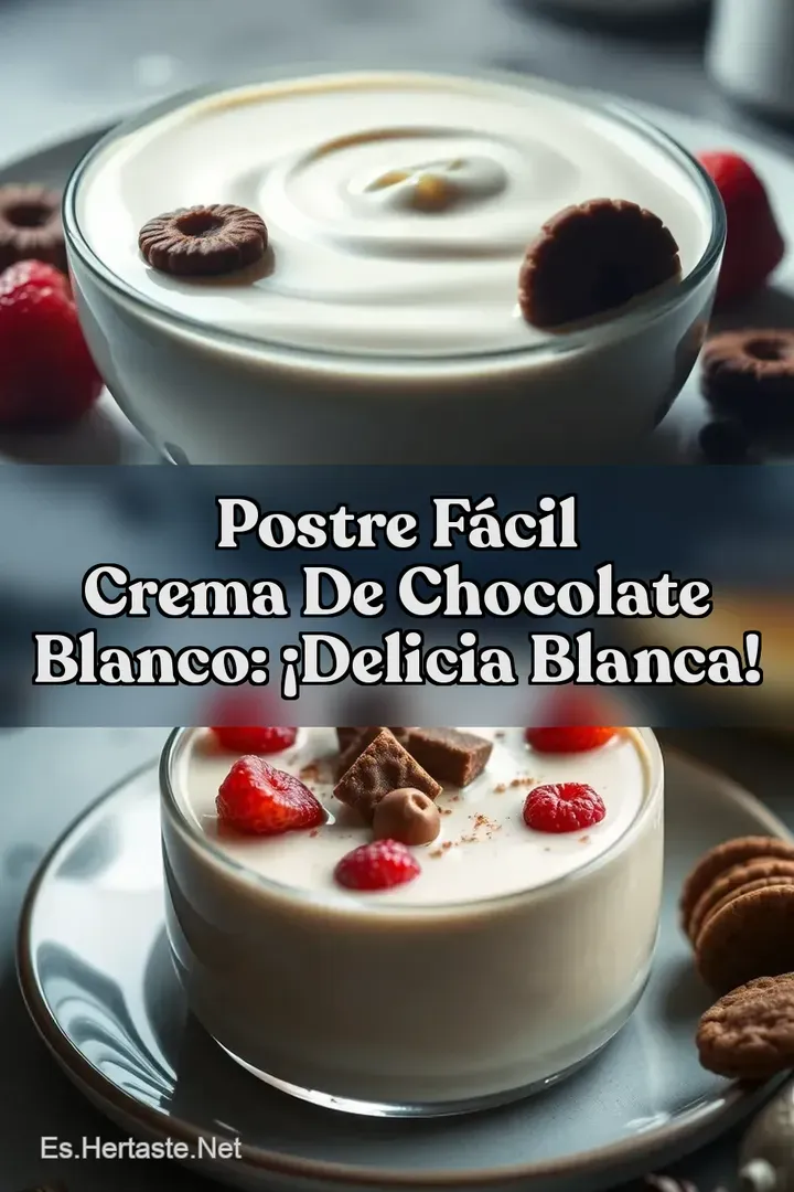 Postre F&aacute;cil Crema de Chocolate Blanco: &iexcl;Delicia Blanca!