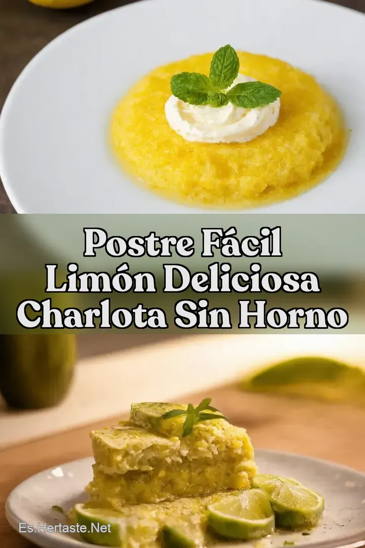 Postre F&aacute;cil Lim&oacute;n Deliciosa Charlota Sin Horno