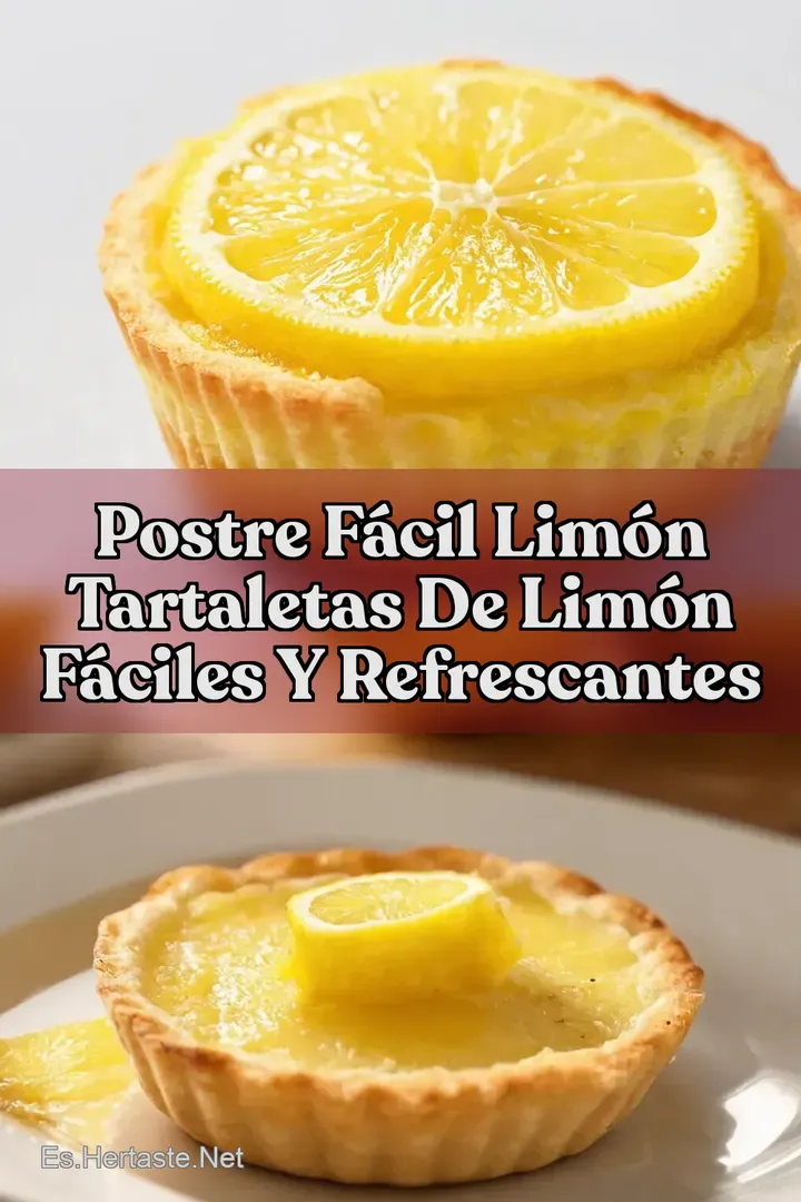 Postre F&aacute;cil Lim&oacute;n Tartaletas de Lim&oacute;n F&aacute;ciles y Refrescantes