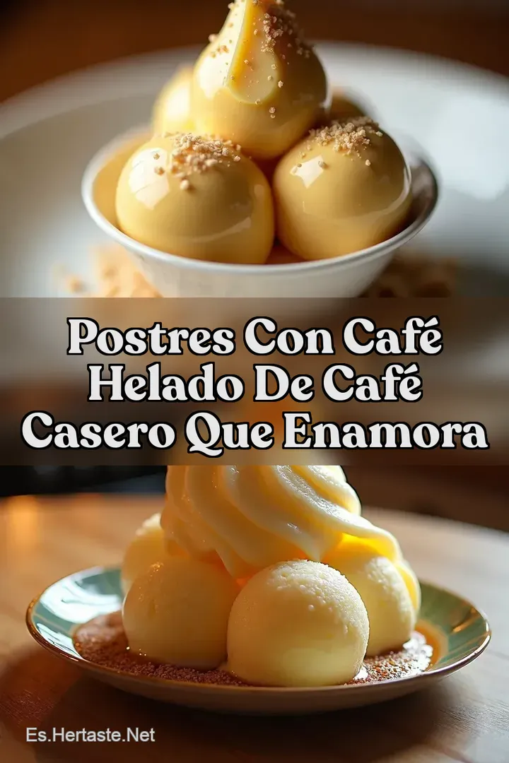 Postres con caf&eacute; Helado de Caf&eacute; Casero que Enamora