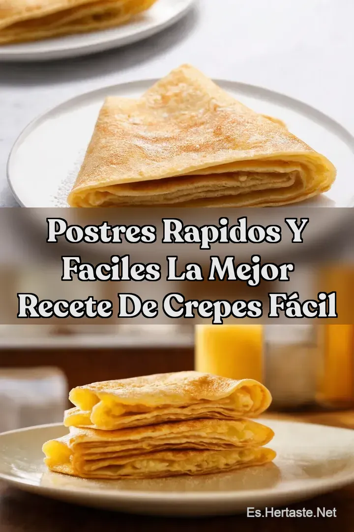Postres Rapidos Y Faciles La Mejor Recete de Crepes F&aacute;cil