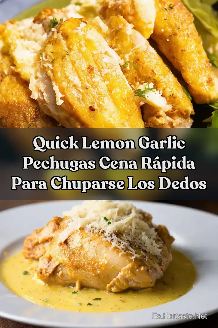 Quick Lemon Garlic Pechugas Cena R&aacute;pida Para Chuparse Los Dedos