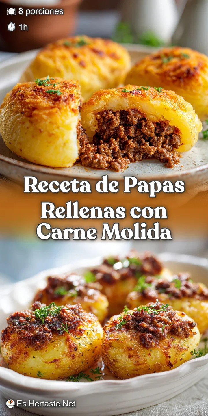 Close-up of a golden-brown papa rellena, revealing a glimpse of the rich, savory meat filling. Hints of steam suggest warmth.