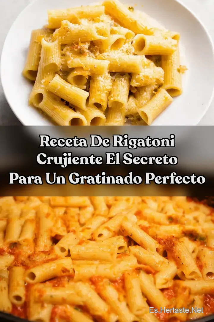 Receta de Rigatoni Crujiente El Secreto para un Gratinado Perfecto