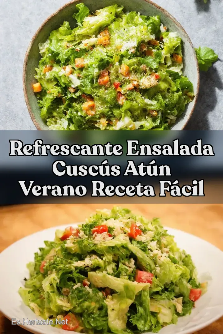 Refrescante Ensalada Cusc&uacute;s At&uacute;n Verano Receta F&aacute;cil