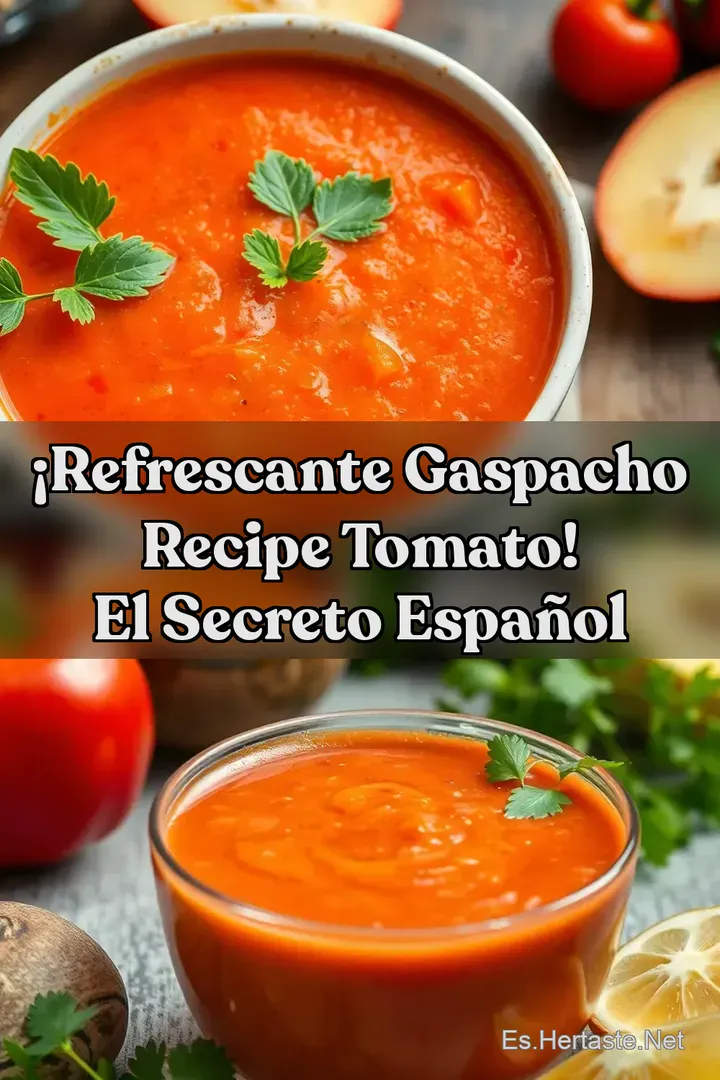 &iexcl;Refrescante Gaspacho Recipe Tomato! El Secreto Espa&ntilde;ol