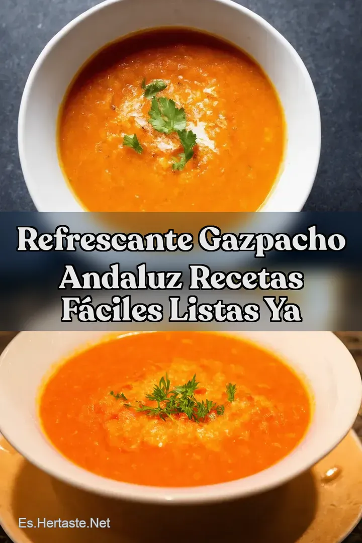Refrescante Gazpacho Andaluz Recetas F&aacute;ciles Listas Ya