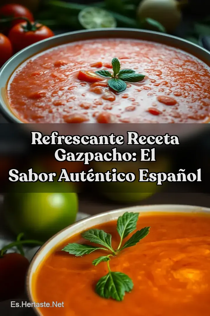 Refrescante Receta Gazpacho: El Sabor Aut&eacute;ntico Espa&ntilde;ol