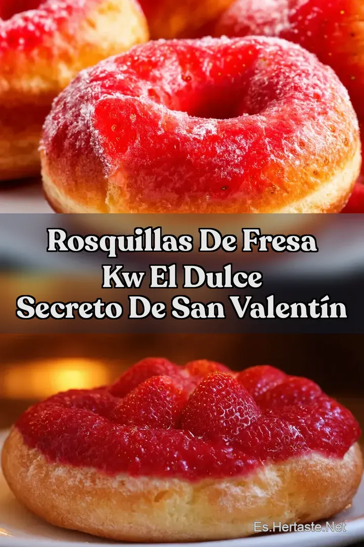 Rosquillas de Fresa kw El Dulce Secreto de San Valent&iacute;n