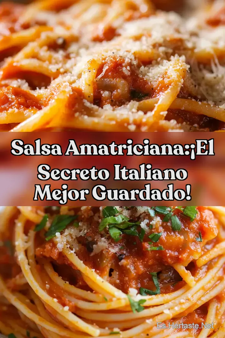 Salsa Amatriciana:&iexcl;El Secreto Italiano Mejor Guardado!