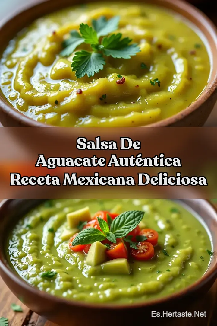 Salsa de Aguacate Aut&eacute;ntica Receta Mexicana Deliciosa