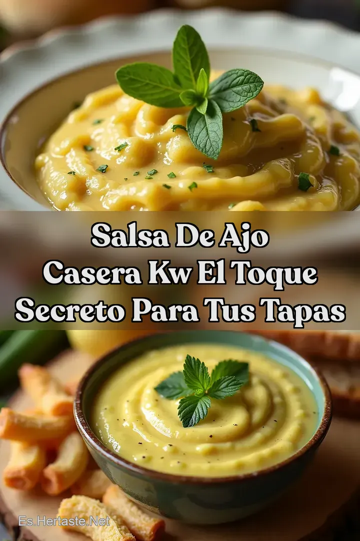 Salsa de Ajo Casera kw El Toque Secreto para tus Tapas