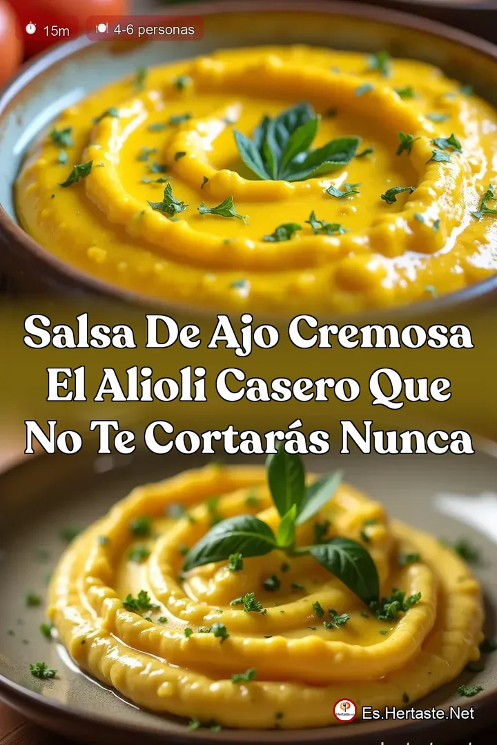 Salsa de Ajo Cremosa El Alioli Casero que no te CORTAR&Aacute;S Nunca