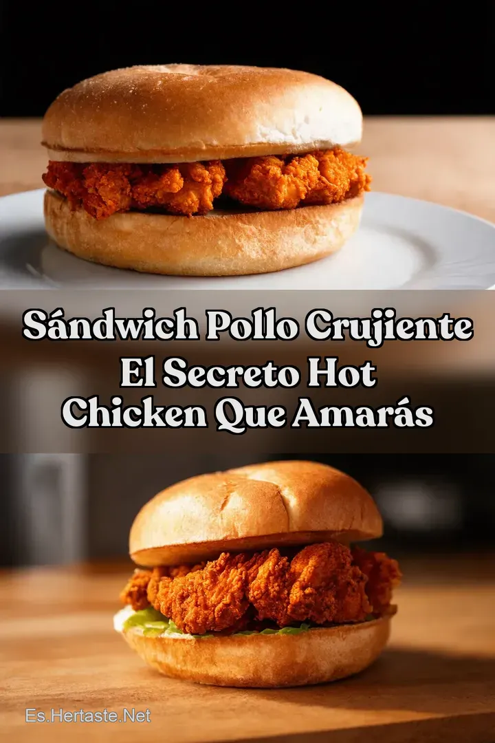 S&aacute;ndwich Pollo Crujiente El Secreto Hot Chicken Que Amar&aacute;s