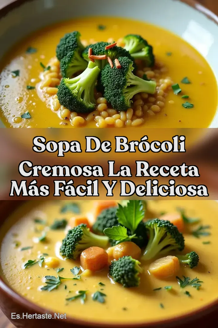 Sopa de Br&oacute;coli Cremosa La Receta M&aacute;s F&aacute;cil y Deliciosa
