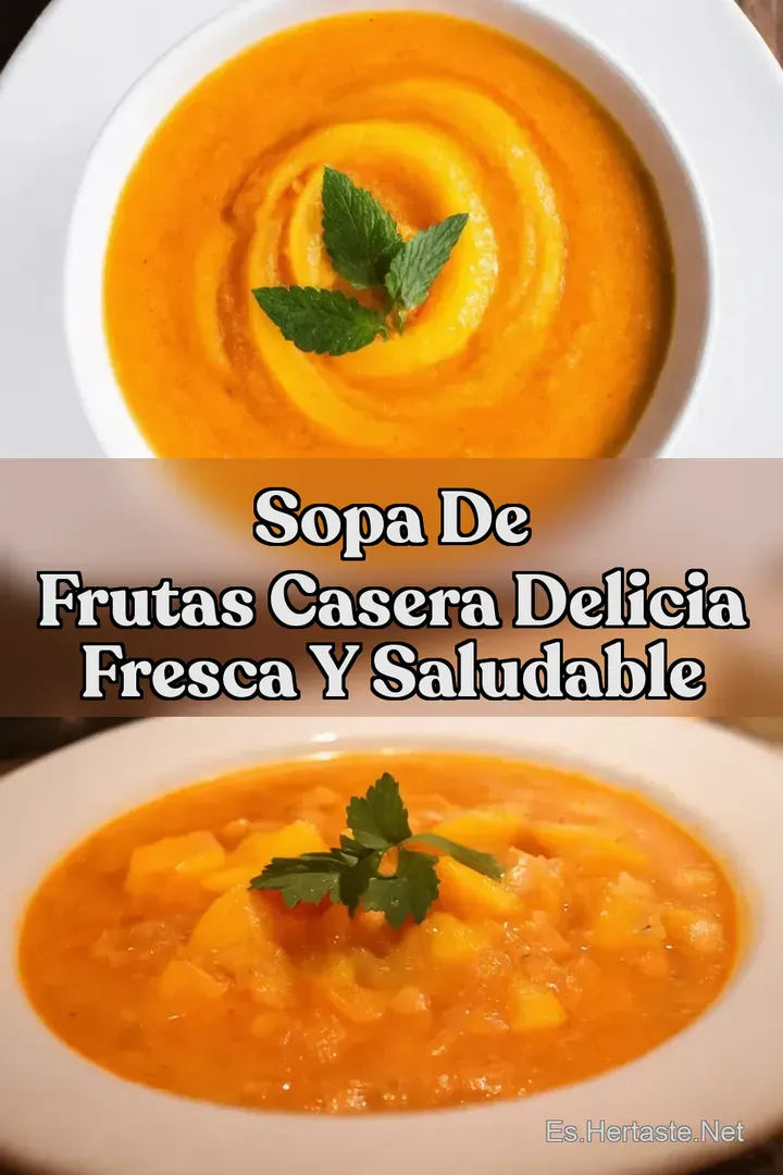 Sopa de Frutas Casera Delicia Fresca y Saludable