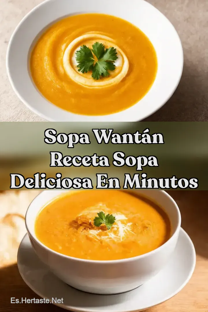 Sopa Want&aacute;n Receta Sopa Deliciosa en Minutos