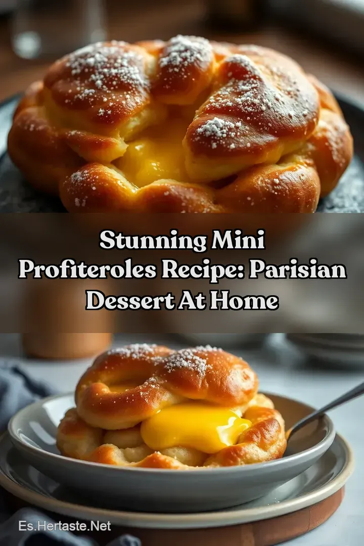 Stunning Mini Profiteroles Recipe: Parisian Dessert at Home