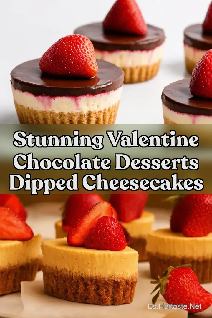 Stunning Valentine Chocolate Desserts Dipped Cheesecakes