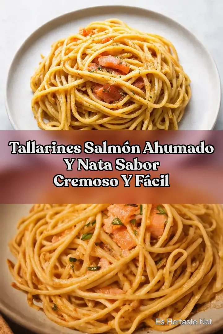 Tallarines Salm&oacute;n Ahumado y Nata Sabor Cremoso y F&aacute;cil
