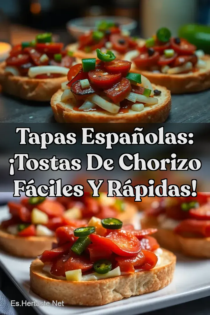 Tapas Espa&ntilde;olas: &iexcl;Tostas de Chorizo f&aacute;ciles y r&aacute;pidas!
