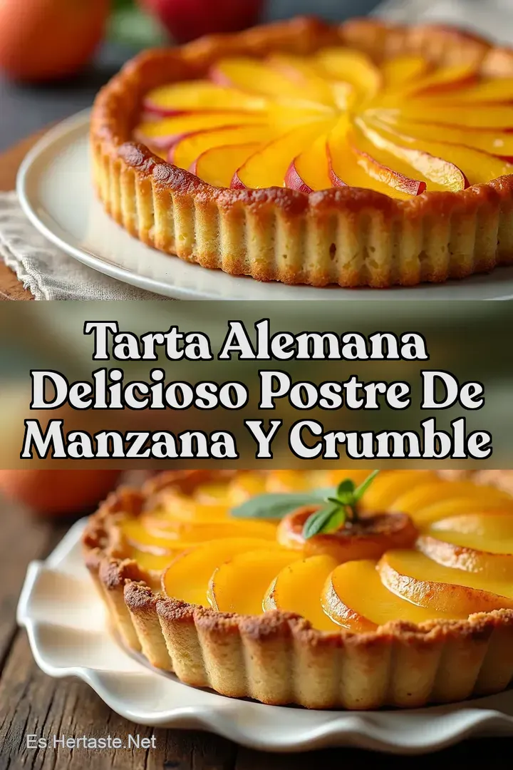 Tarta Alemana Delicioso Postre de Manzana y Crumble