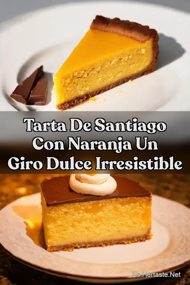Tarta de Santiago con Naranja Un Giro Dulce Irresistible