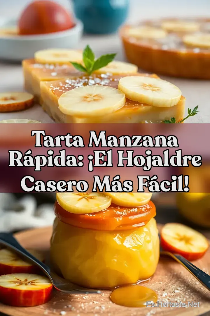 Tarta Manzana R&aacute;pida: &iexcl;El Hojaldre Casero M&aacute;s F&aacute;cil!