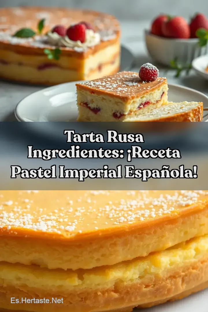 Tarta Rusa Ingredientes: &iexcl;Receta Pastel Imperial Espa&ntilde;ola!
