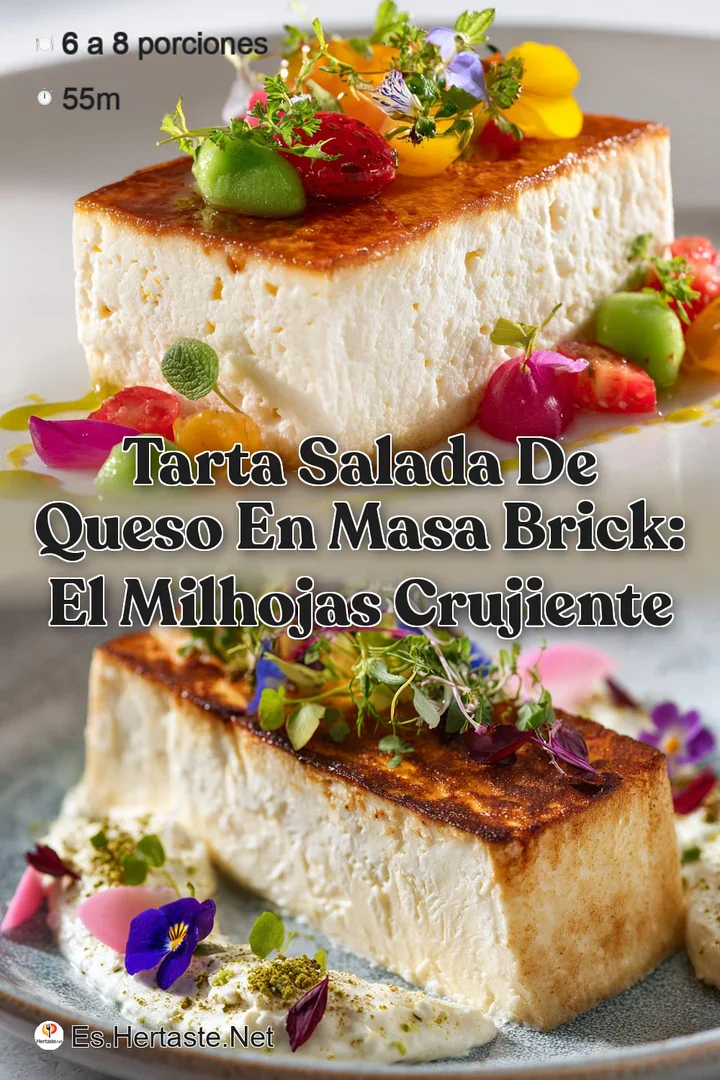Tarta Salada De Queso En Masa Brick: El Milhojas Crujiente