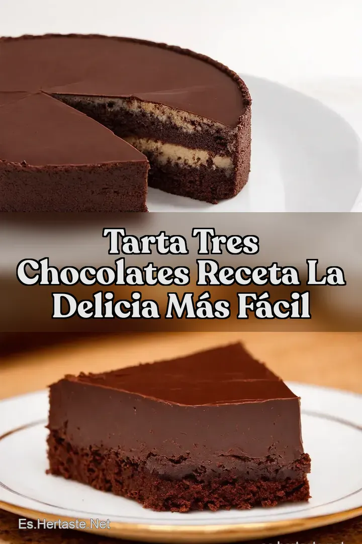 Tarta Tres Chocolates Receta La Delicia M&aacute;s F&aacute;cil