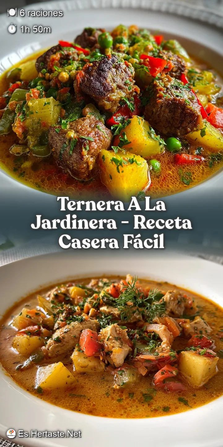 Close-up of glistening beef and colorful vegetables simmered in a flavorful sauce. Potatoes have a soft, comforting textur...