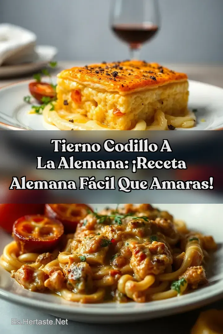 Tierno Codillo a la Alemana: &iexcl;Receta Alemana F&aacute;cil Que Amaras!