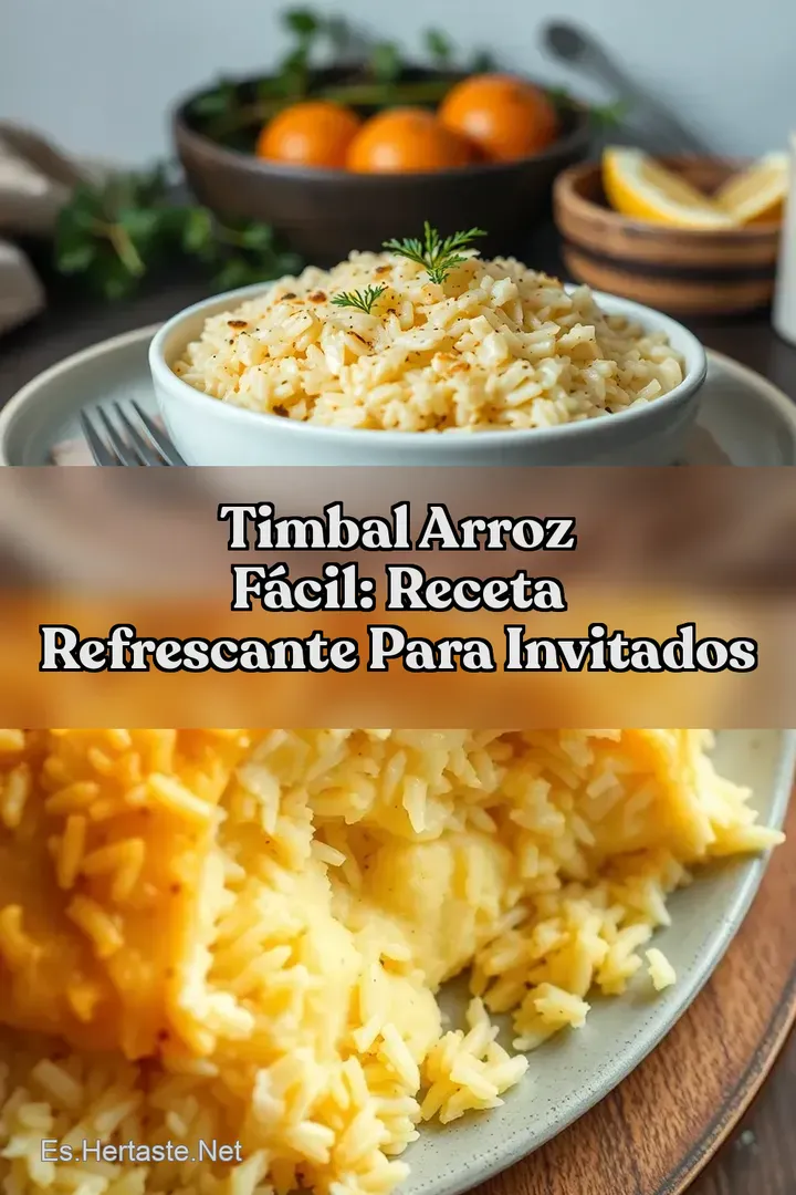 Timbal Arroz F&aacute;cil: Receta Refrescante Para Invitados
