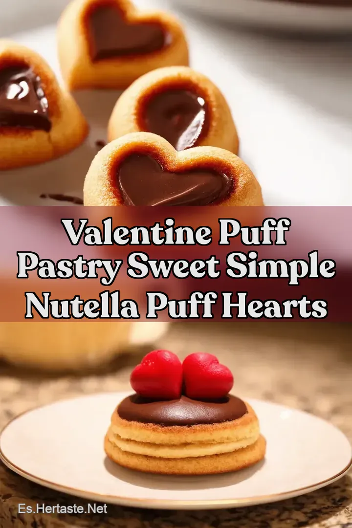 Valentine Puff Pastry Sweet Simple Nutella Puff Hearts