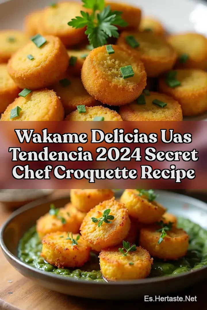 Wakame Delicias Uas Tendencia 2024 Secret Chef Croquette Recipe