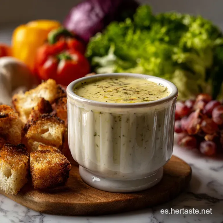 Cmo Hacer Aderezo Csar Casero Para: Receta Cremosa presentation