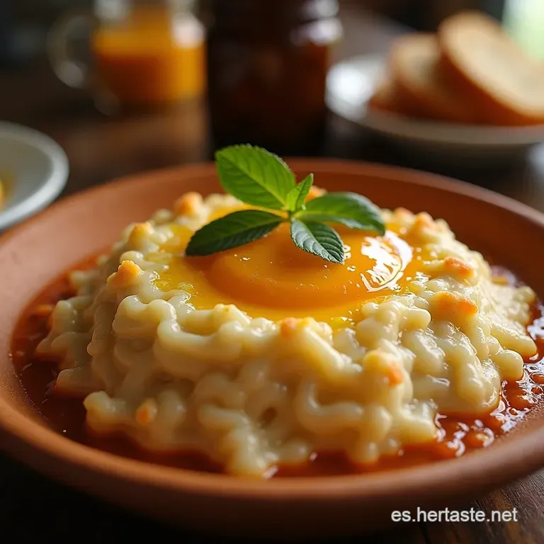 Agua De Horchata Estilo Casero Reconfortante presentation