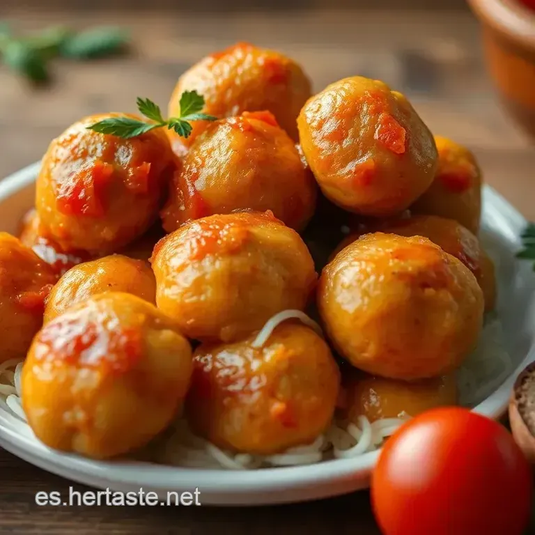 Albondiguillas en Salsa de Tomate Casera