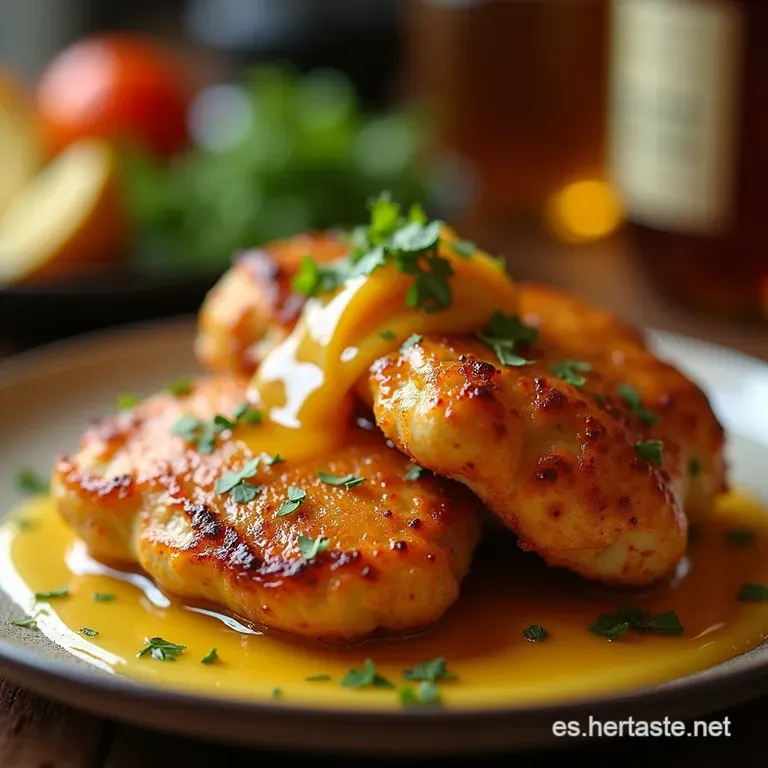 Alitas De Pollo Con Miel Y Mostaza Al Horno presentation