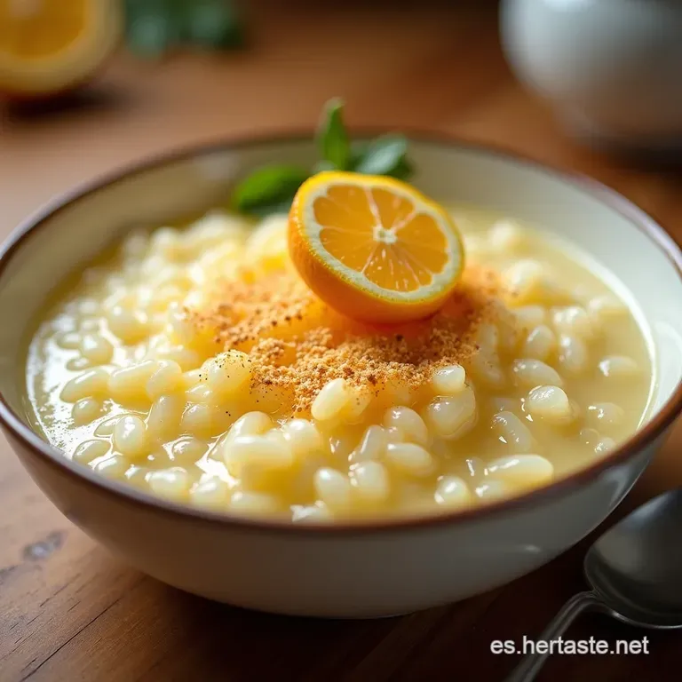 Arroz con Leche de la Abuela Cremoso Arom&aacute;tico y con Toque C&iacute;trico