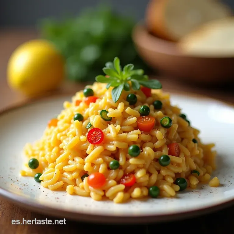 Arroz Meloso El Contraste Cremoso con Verduras Amargas y Ralladura de Lim&oacute;n