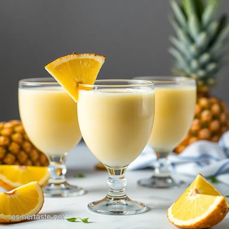 Batido Tropical de Pi&ntilde;a y Vainilla