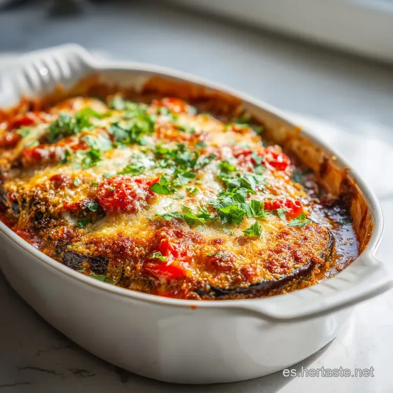 Berenjena a la Parmesana: Horneada y Fundente