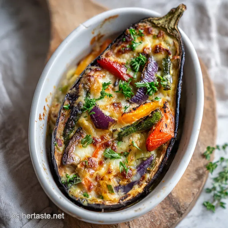 Berenjenas Rellenas de Verdura Al Horno