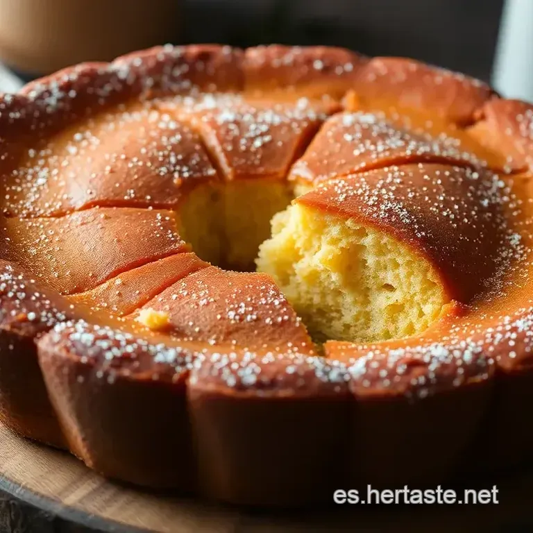 Bizcocho de Naranja Esponjoso con Az&uacute;car Glas
