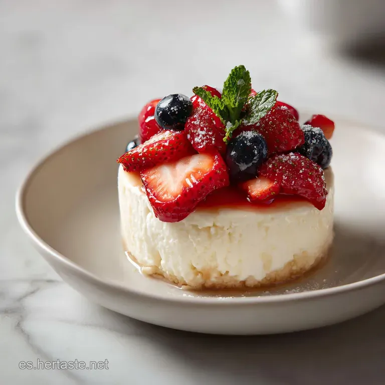 A slice of airy cloud cake, light and fluffy, dusted with powdered sugar and served with fresh berries.