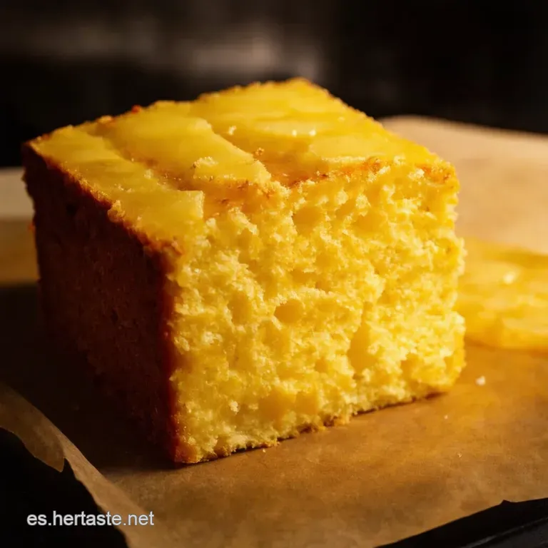 Bizcocho Tropical De Pi&ntilde;a Con Cobertura De Queso Crema presentation